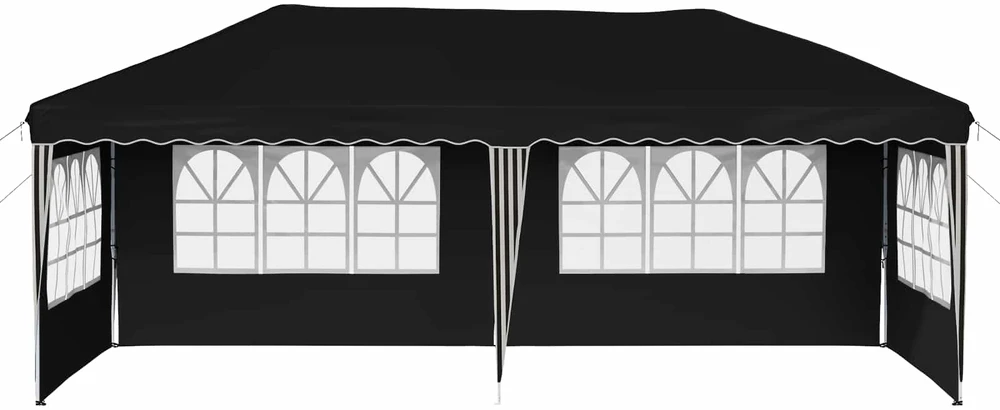 Pop-up šventinis palapinė 575 x 289 x 245 cm Juoda