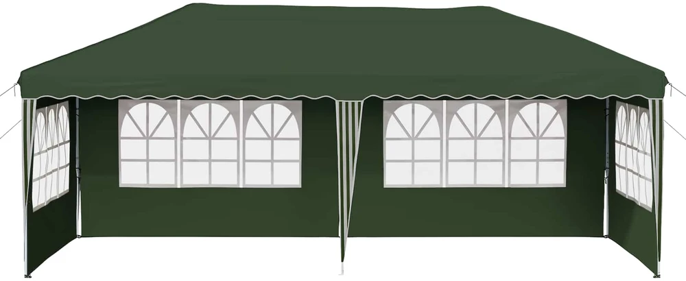 Pop-up šventinis palapinė 575 x 289 x 245 cm Žalia
