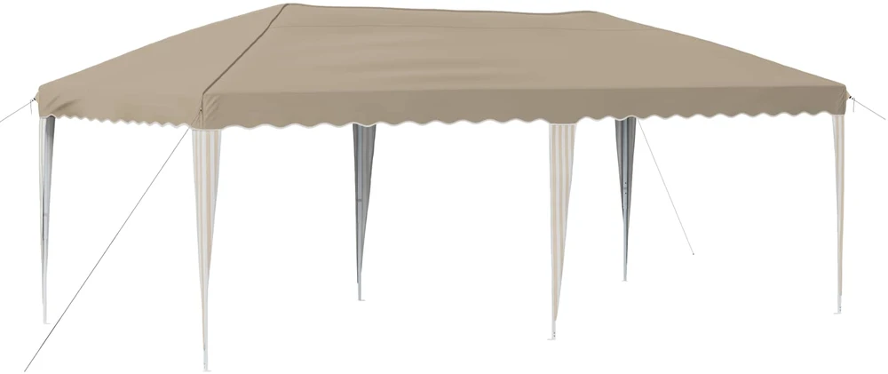 Pop-up šventinis palapinė 575 x 290 x 245 cm Kreminė