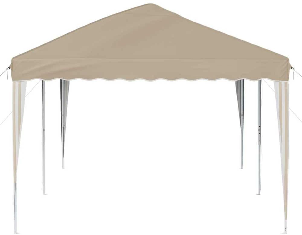 Pop-up šventinis palapinė 575 x 290 x 245 cm Kreminė
