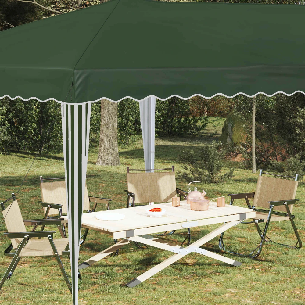 Pop-up šventinis palapinė 575 x 290 x 245 cm Žalia