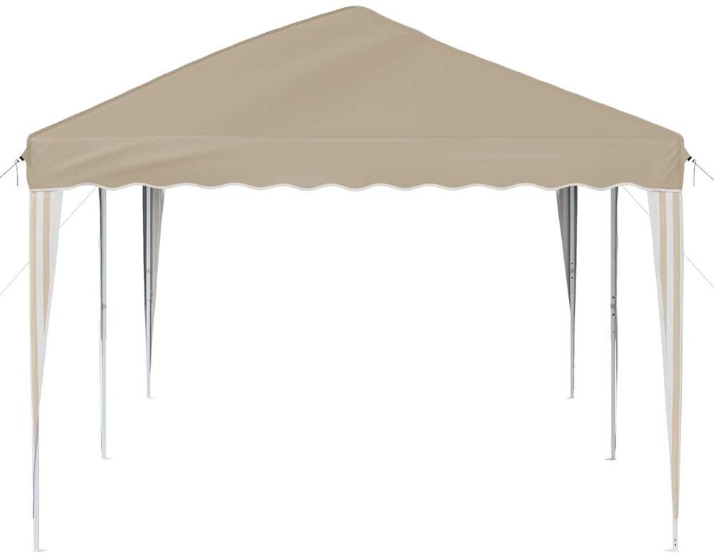 Pop-up šventinis palapinė 575 x 290 x 245 cm Kreminė