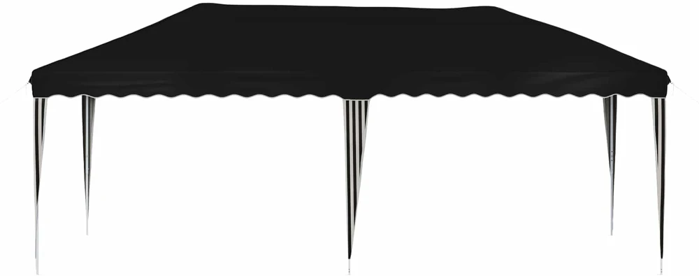 Pop-up šventinis palapinė 575 x 290 x 245 cm Juoda