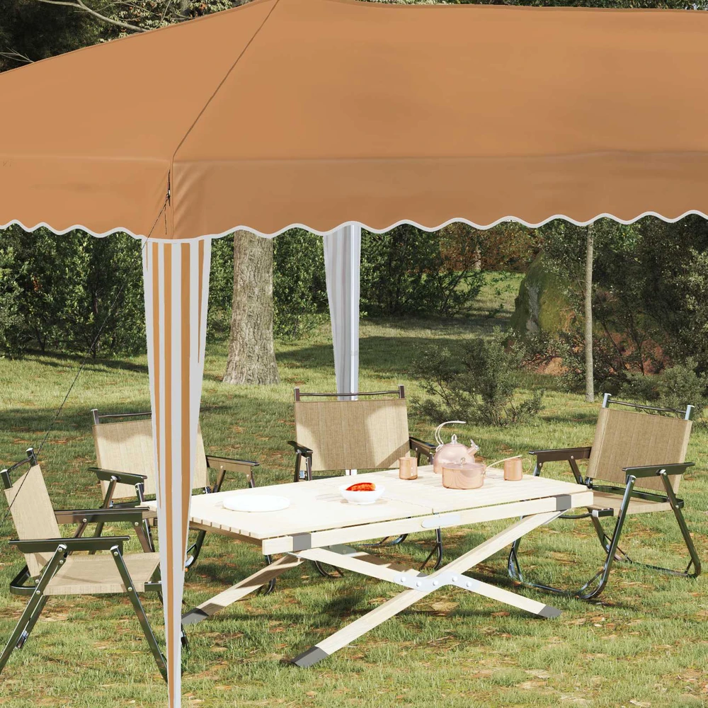 Pop-up šventinis palapinė 575 x 290 x 245 cm Smėlio