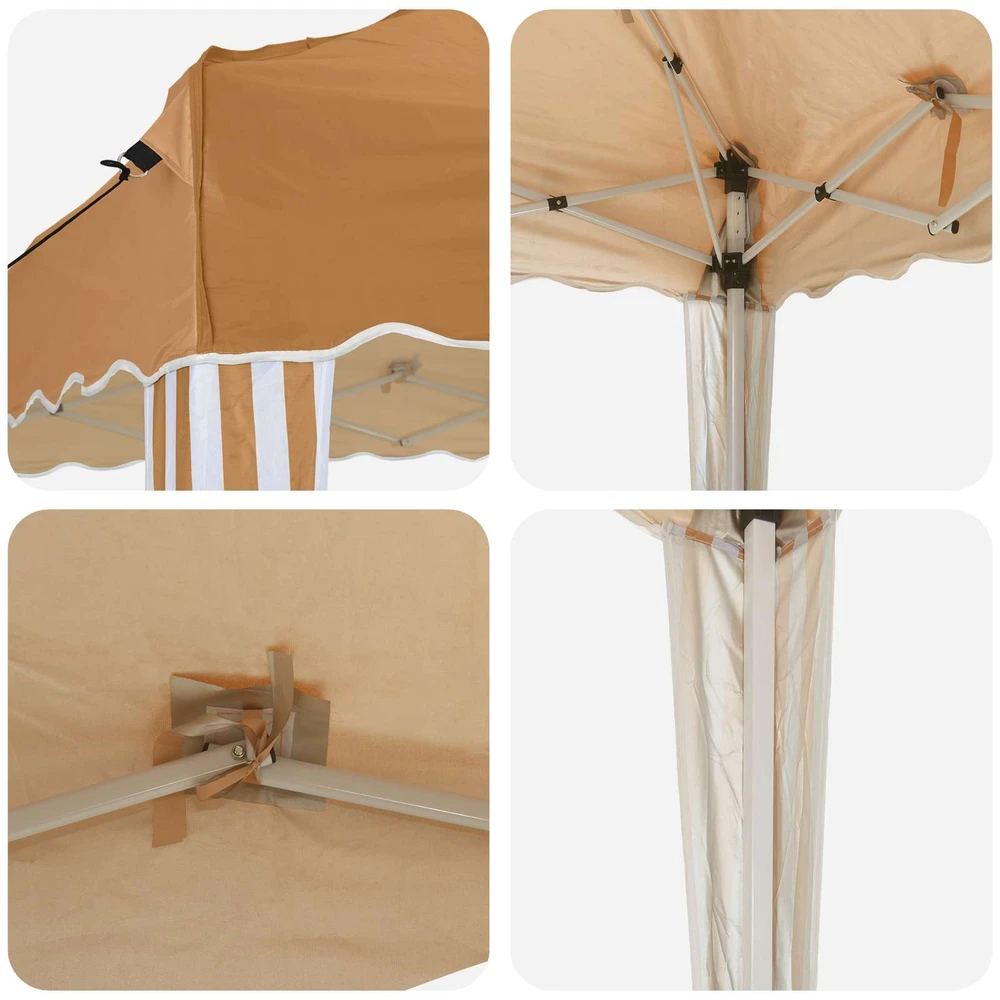 Pop-up šventinis palapinė 575 x 290 x 245 cm Smėlio