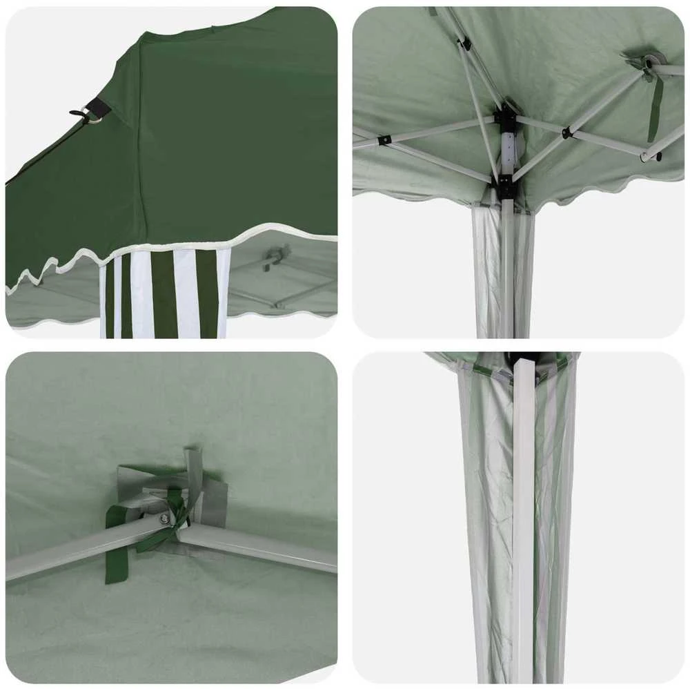Pop-up šventinis palapinė 575 x 290 x 245 cm Žalia