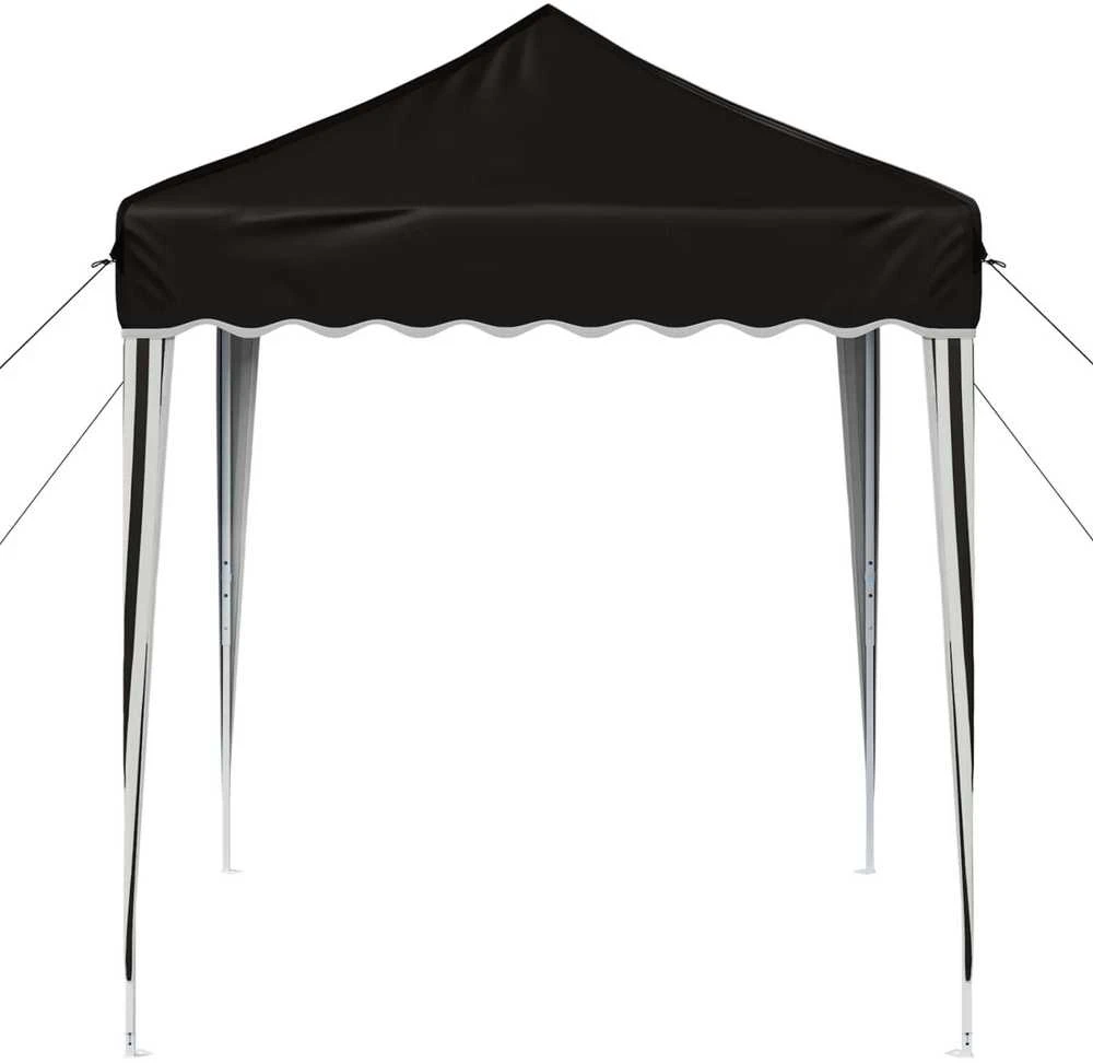 Pop-up šventinis palapinė 195 x 195 x 245 cm Juoda