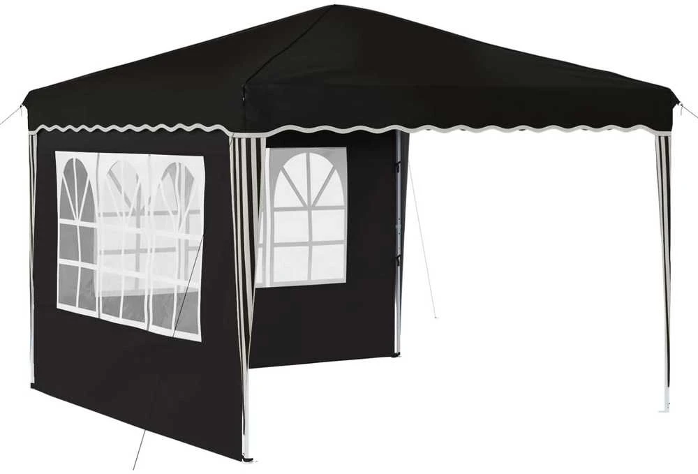 Pop-up šventinis palapinė 288 x 288 x 245 cm Juoda