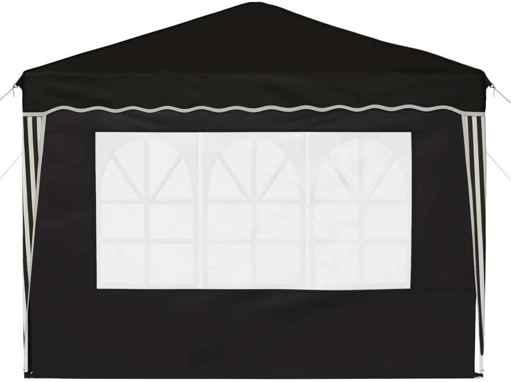Pop-up šventinis palapinė 288 x 288 x 245 cm Juoda