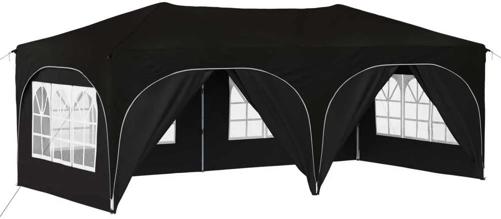 Pop-up šventinis palapinė 575 x 288 x 245 cm Juoda