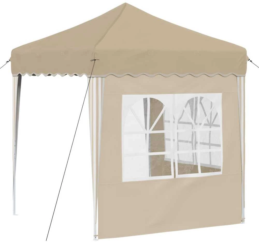 Pop-up šventinis palapinė 195 x 195 x 245 cm Kreminė