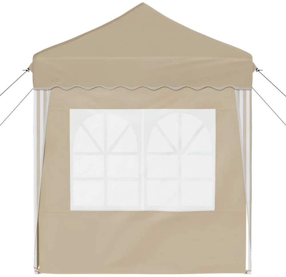 Pop-up šventinis palapinė 195 x 195 x 245 cm Kreminė