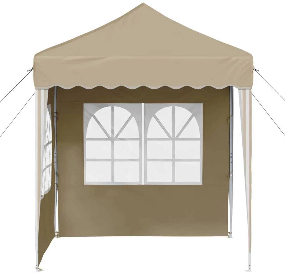 Pop-up šventinis palapinė 195 x 195 x 245 cm Kreminė