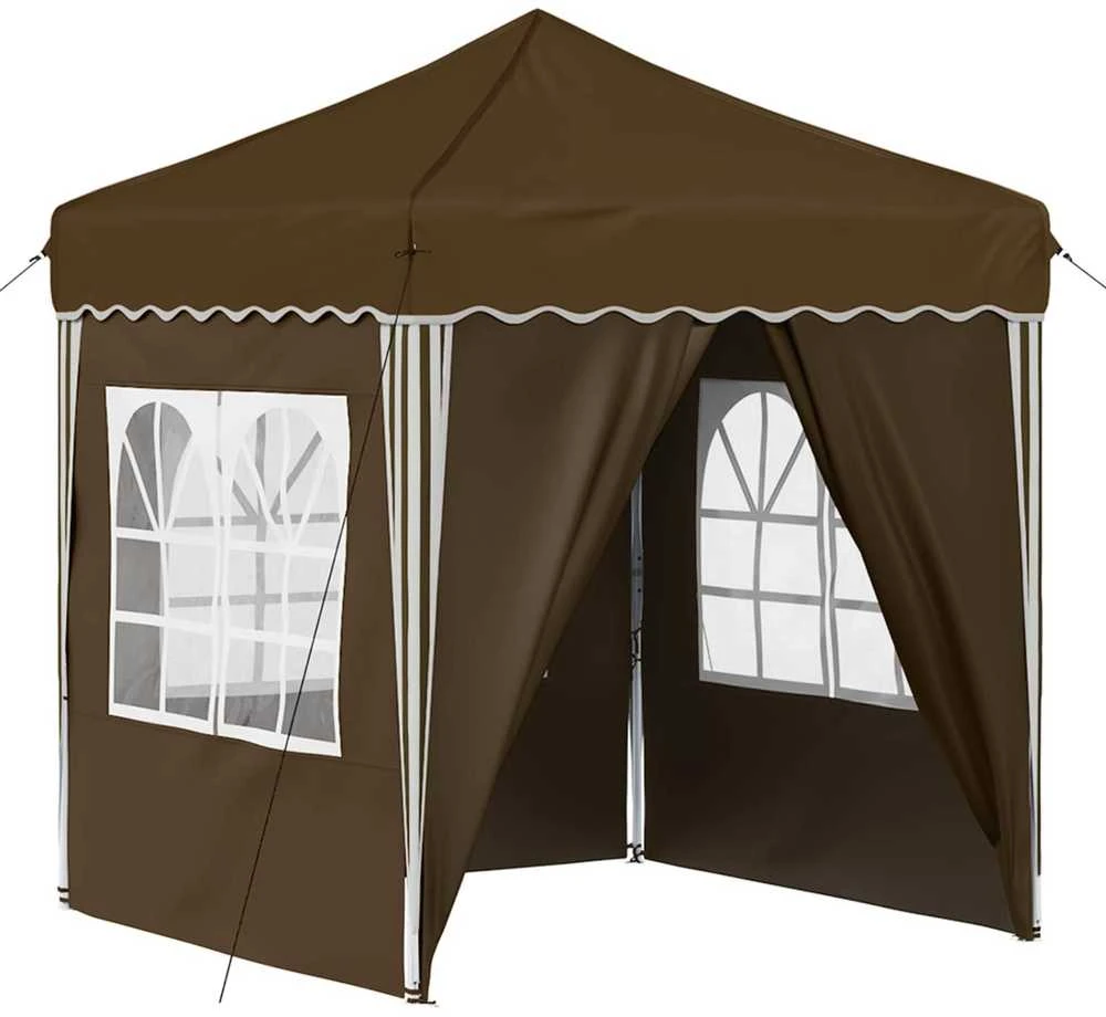 Pop-up šventinis palapinė 195 x 195 x 245 cm Taupe