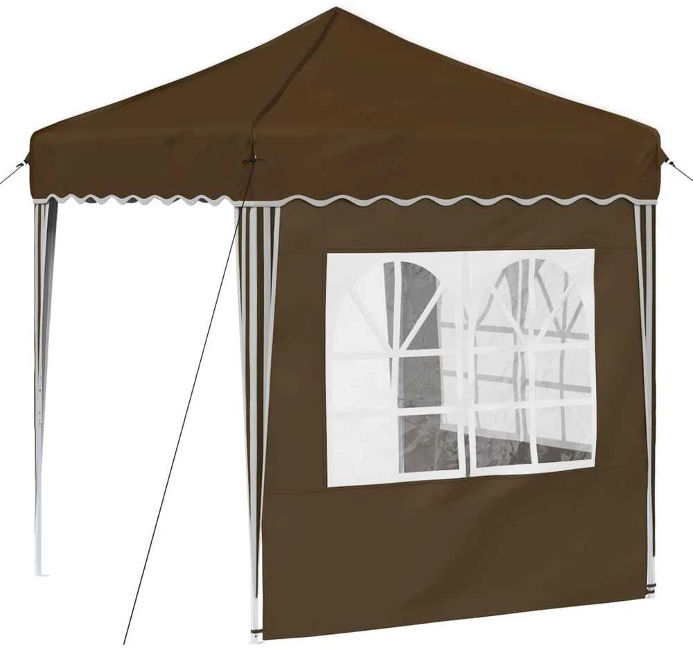 Pop-up šventinis palapinė 195 x 195 x 245 cm Taupe