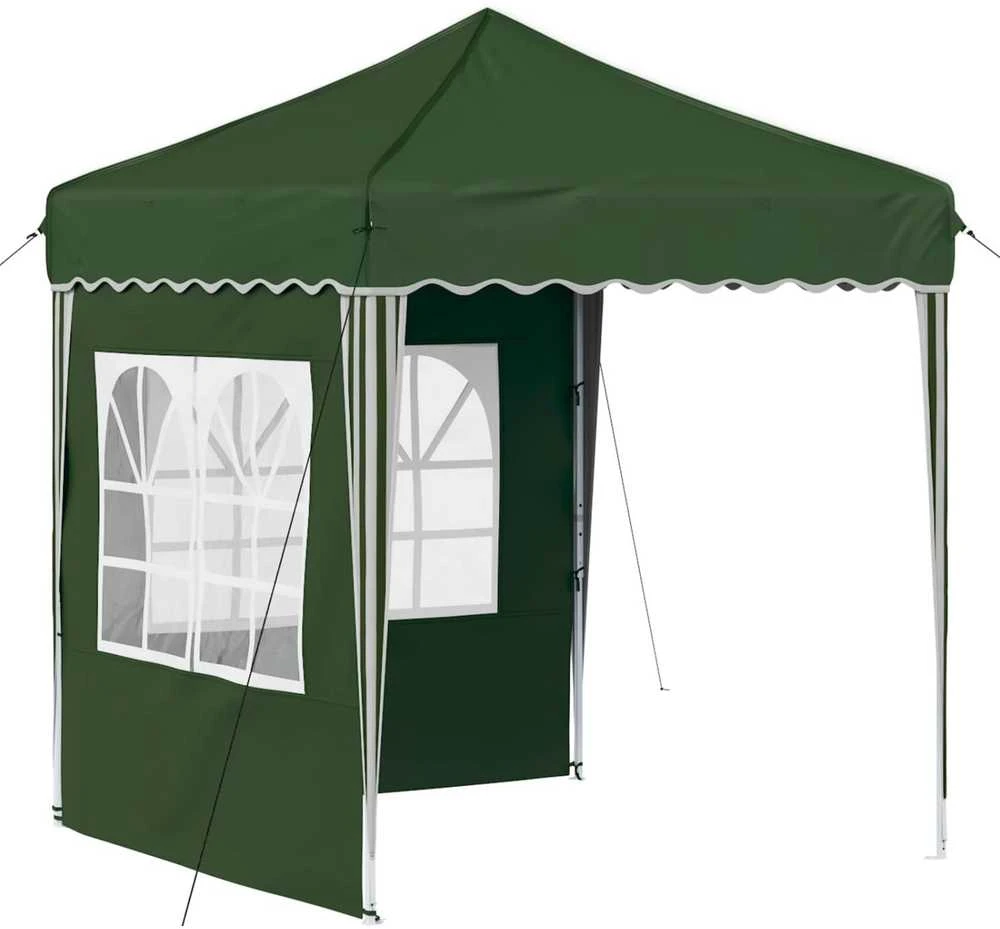 Pop-up šventinis palapinė 195 x 195 x 245 cm Žalia