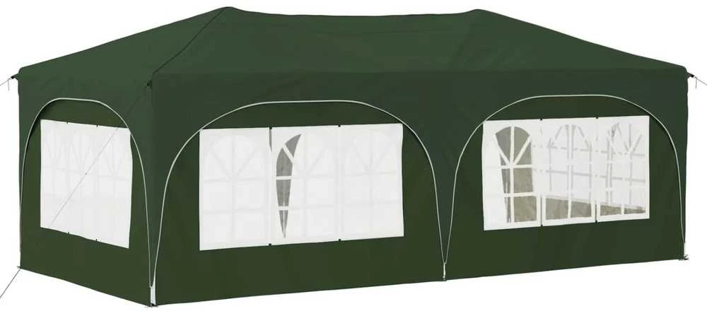 Pop-up šventinis palapinė 575 x 288 x 245 cm Žalia