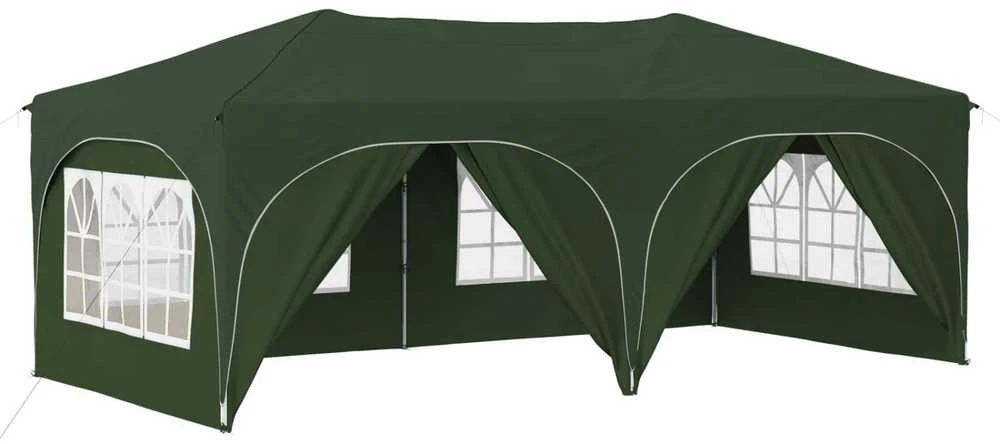 Pop-up šventinis palapinė 575 x 288 x 245 cm Žalia
