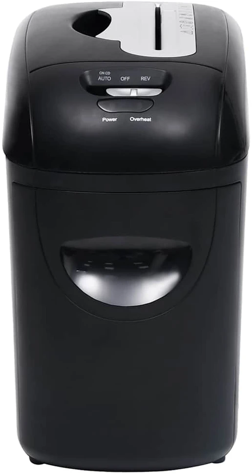 Popieriaus smulkintuvas, juodas, 10 lakštų, maži gabaliukai