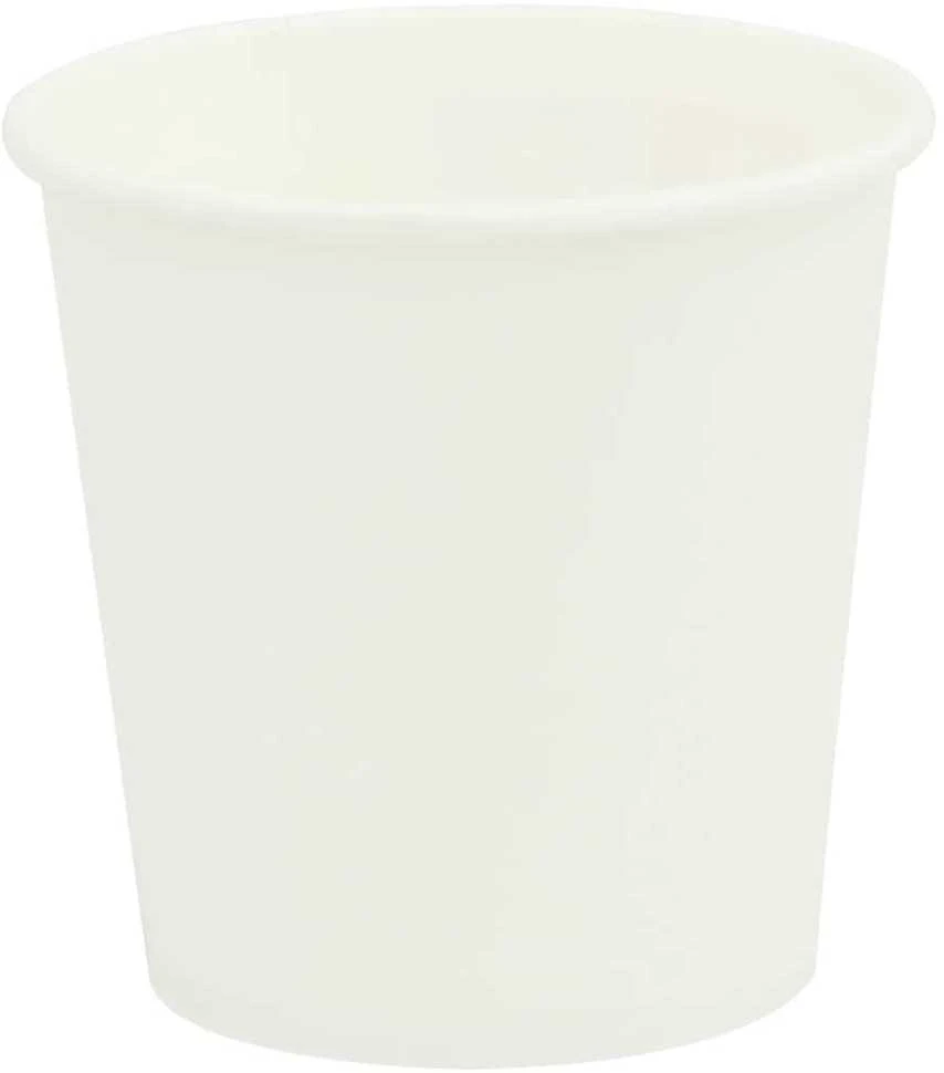 Popieriniai kavos puodeliai 1000 vnt 4oz 100ml Baltas