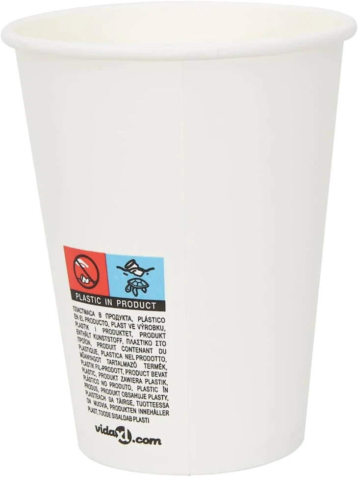 popieriniai kavos puodeliai su dangteliais 1000 vnt 12oz 300ml