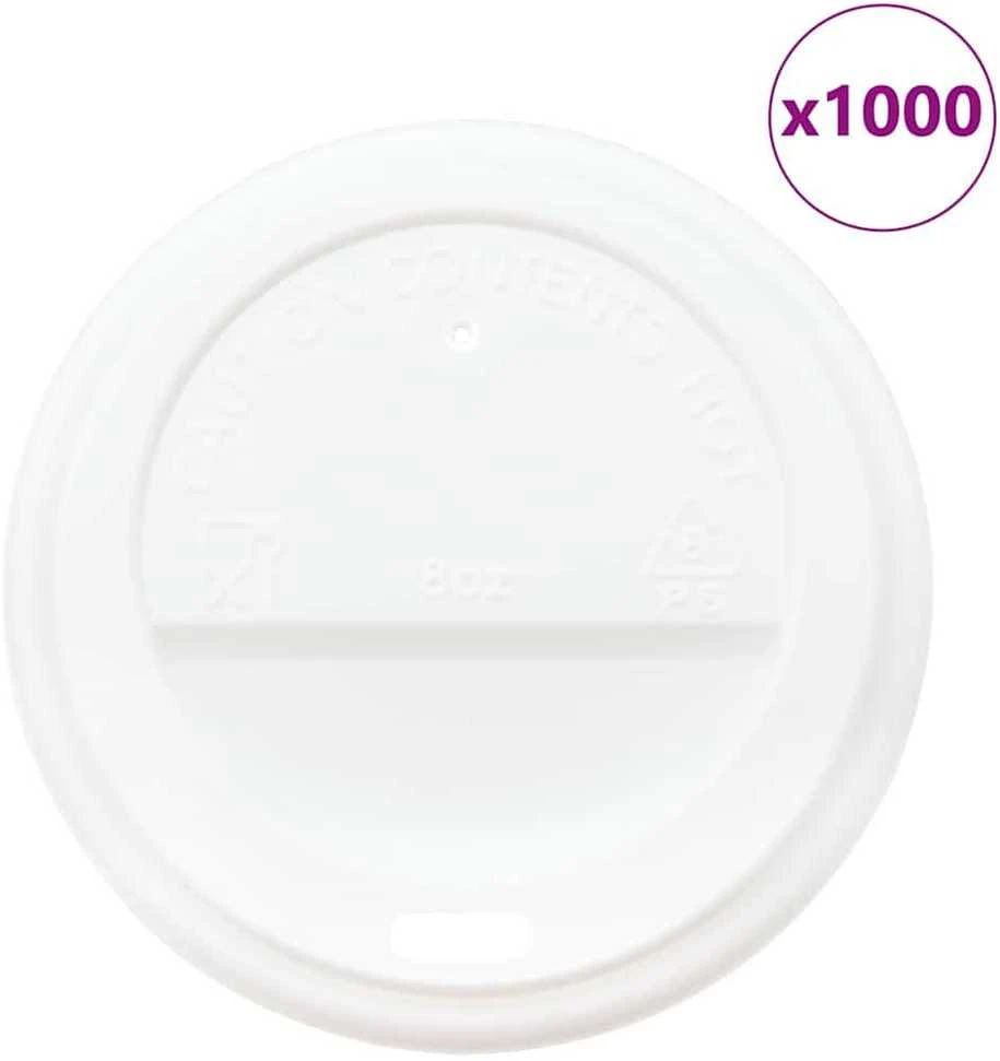 Popieriniai kavos puodelių dangteliai, Ø80mm, 8oz, 1000vnt.