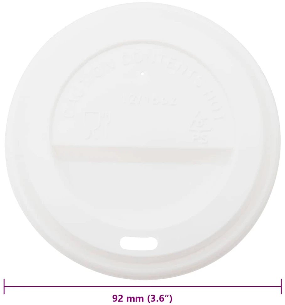 Popieriniai kavos puodelių dangteliai, Ø90mm 12oz/16oz 1000vnt.