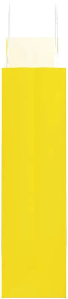 Popieriniai maišeliai 250vnt. su rankenomis geltonos 32x12x42cm