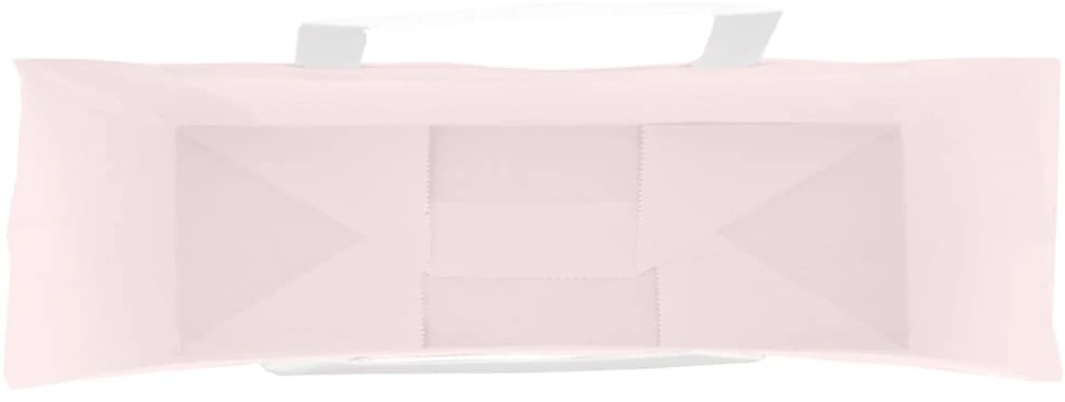 Popieriniai maišeliai 250vnt. su rankenomis, rožinis 54x15x49cm