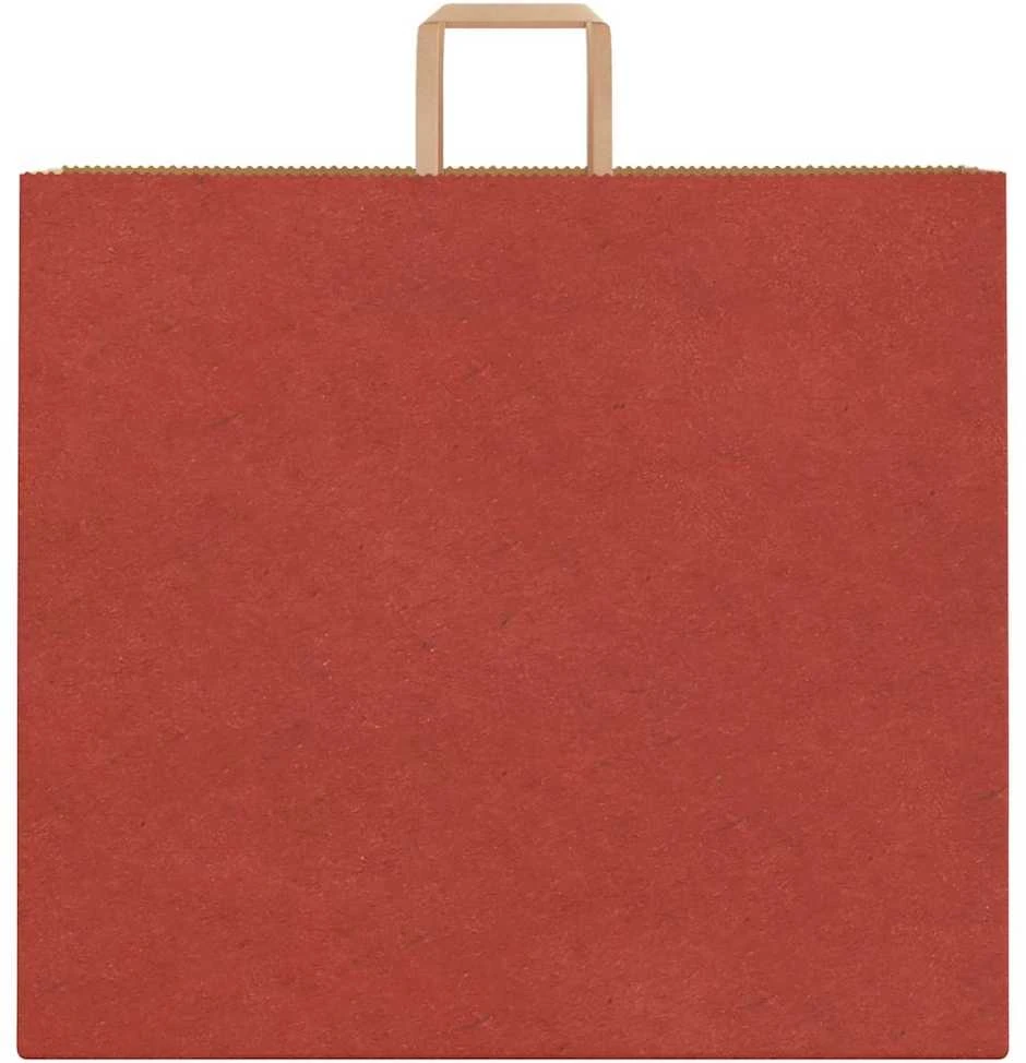 Popieriniai maišeliai 250vnt. su rankenomis raudonos 54x15x49cm