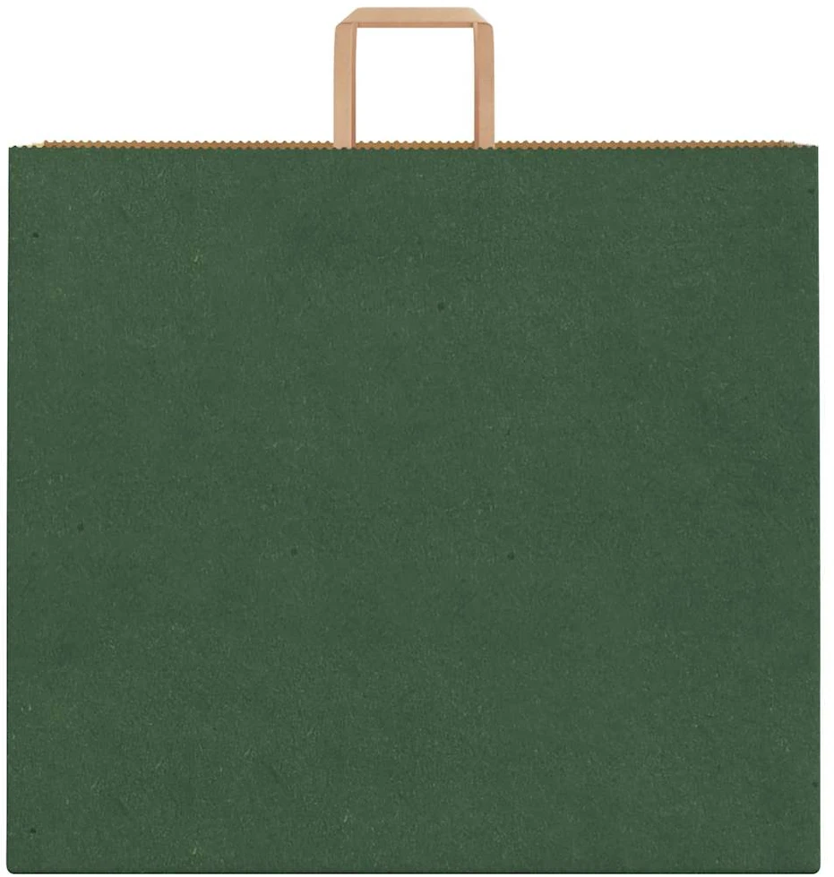 Popieriniai maišeliai 250vnt. su rankenomis, žalios, 54x15x49cm
