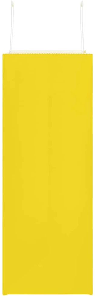 Popieriniai maišeliai 250vnt. su rankenomis geltonos 32x17x44cm