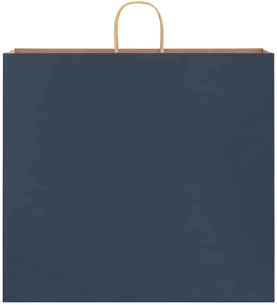 Popieriniai maišeliai 250vnt. su rankenomis, mėlynas 54x15x49cm