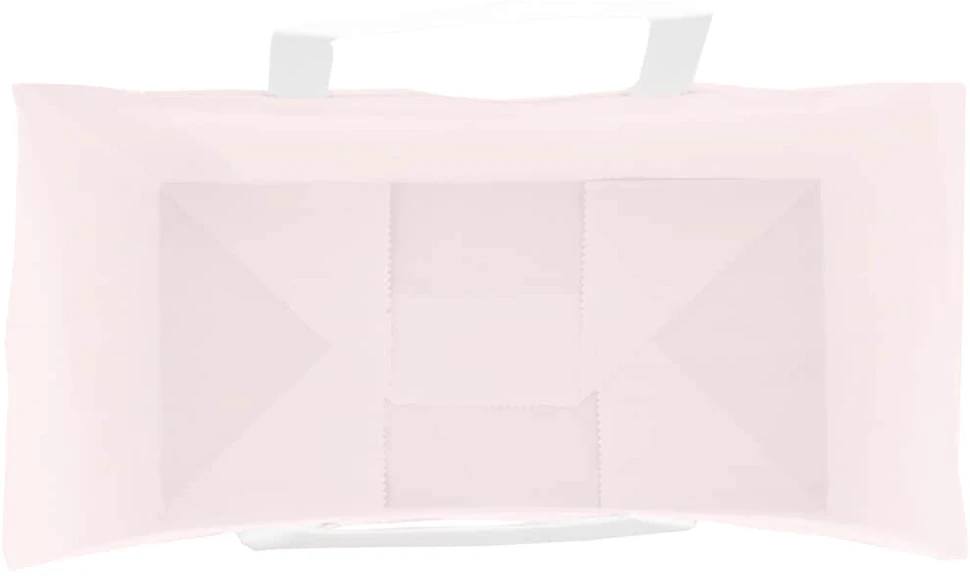 Popieriniai maišeliai 250vnt. su rankenomis, rožinis 21x11x31cm