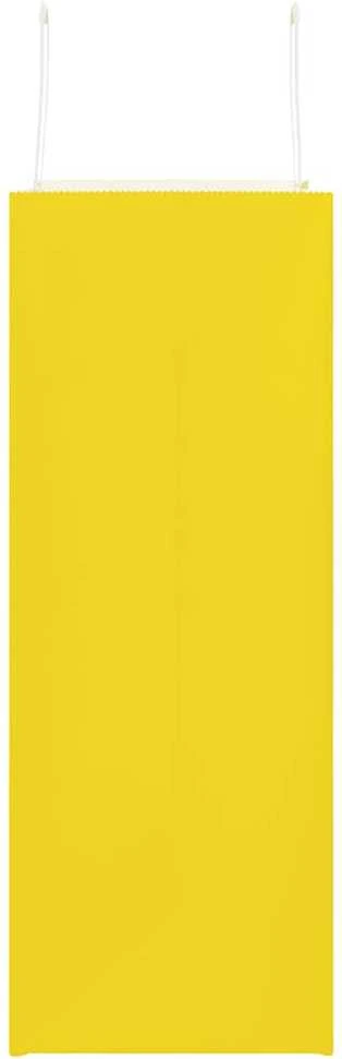 Popieriniai maišeliai 250vnt. su rankenomis geltonos 32x17x44cm