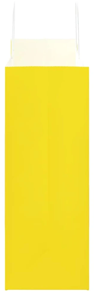 Popieriniai maišeliai 250vnt. su rankenomis geltonos 32x17x44cm