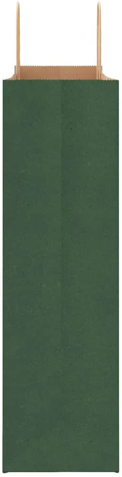 Popieriniai maišeliai 250vnt. su rankenomis, žalios, 54x15x49cm