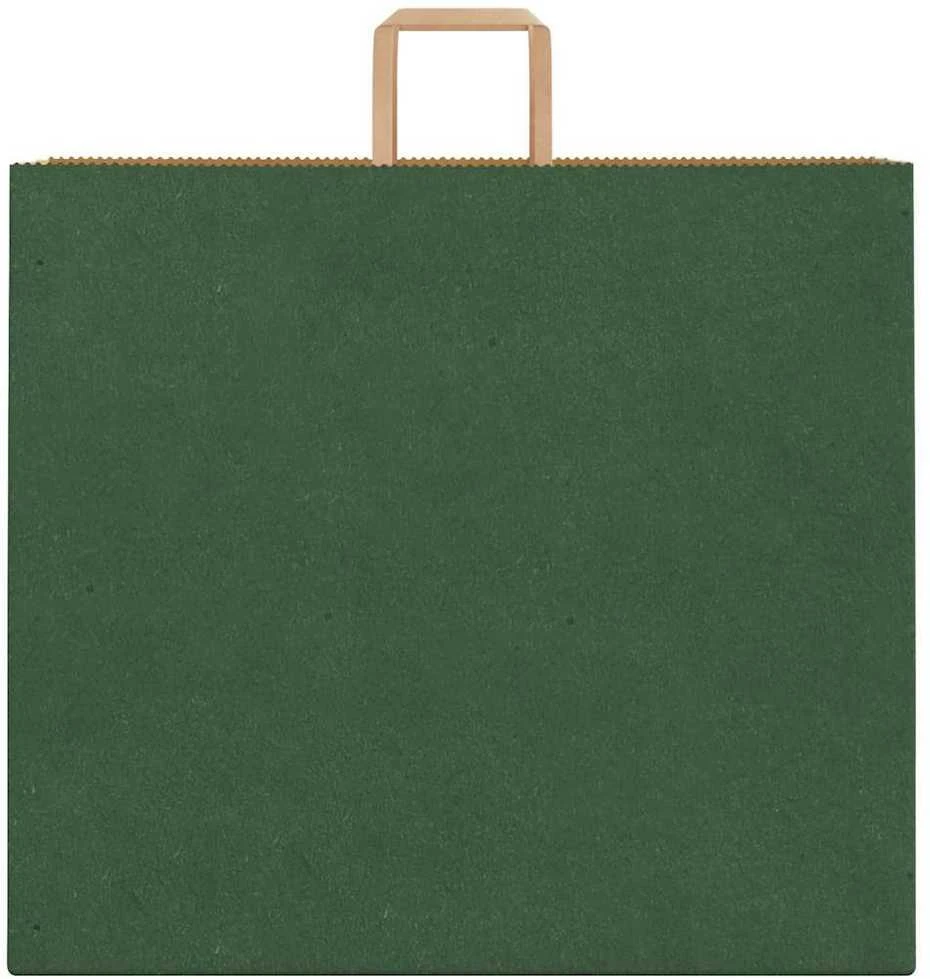 Popieriniai maišeliai 250vnt. su rankenomis, žalios, 54x15x49cm