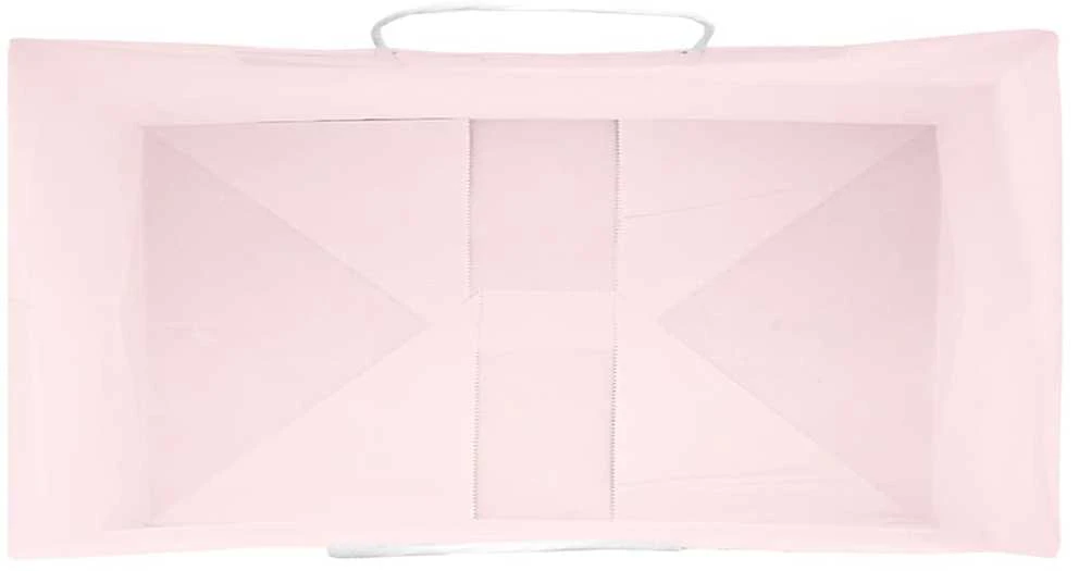 Popieriniai maišeliai 250vnt. su rankenomis, rožinis 32x17x44cm