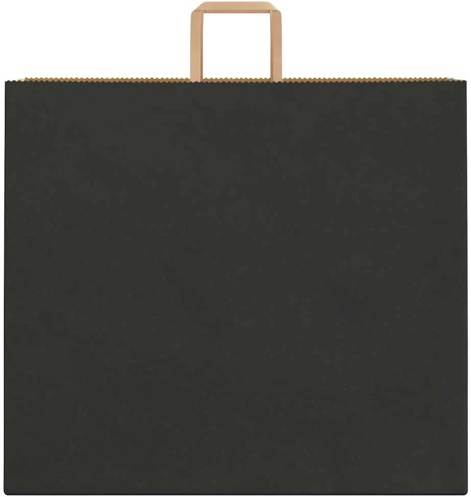 Popieriniai maišeliai 250vnt. su rankenomis, juodas, 54x15x49cm