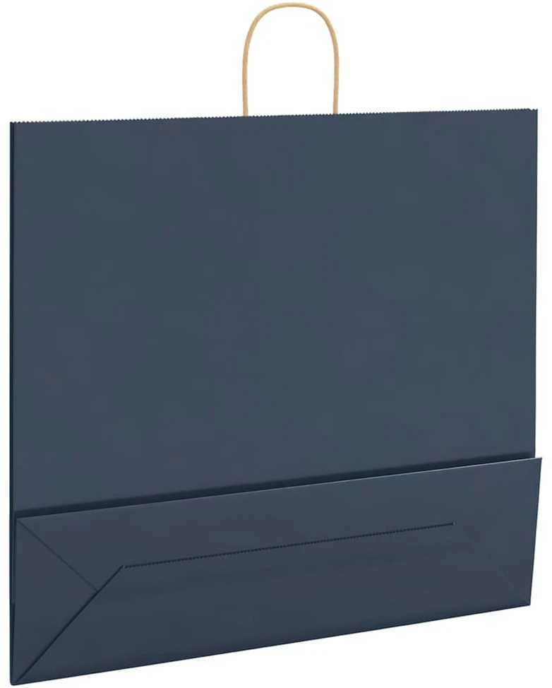 Popieriniai maišeliai 250vnt. su rankenomis, mėlynas 54x15x49cm