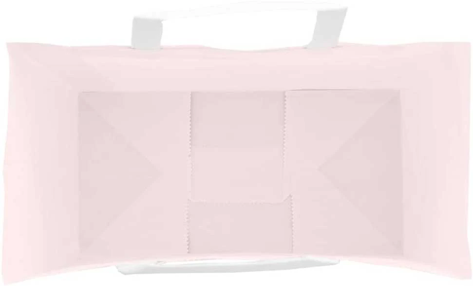 Popieriniai maišeliai 250vnt. su rankenomis, rožinis 32x17x25cm