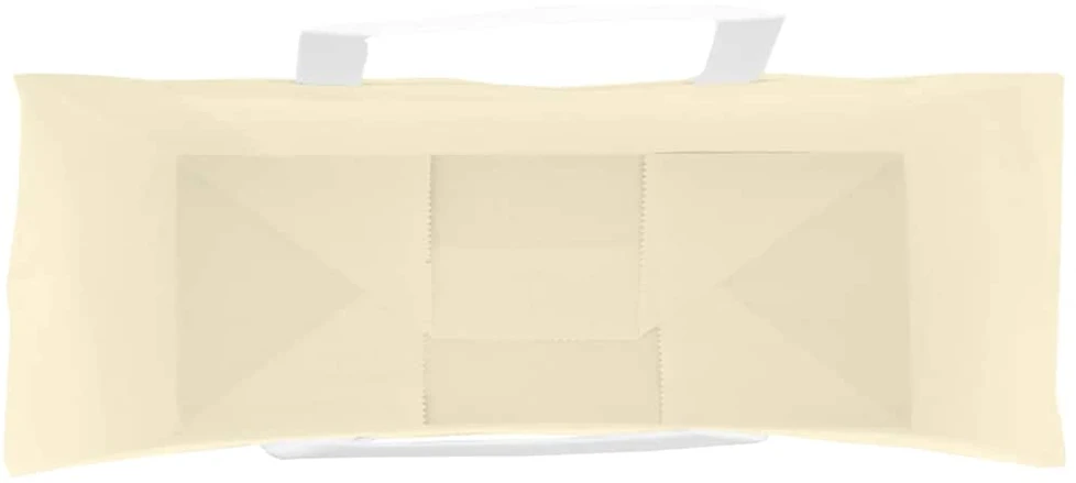 Popieriniai maišeliai 250vnt. su rankenomis geltonos 45x17x48cm