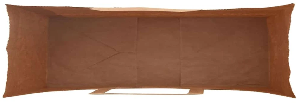 Popieriniai maišeliai 250vnt. su rankenomis, žalios, 54x15x49cm