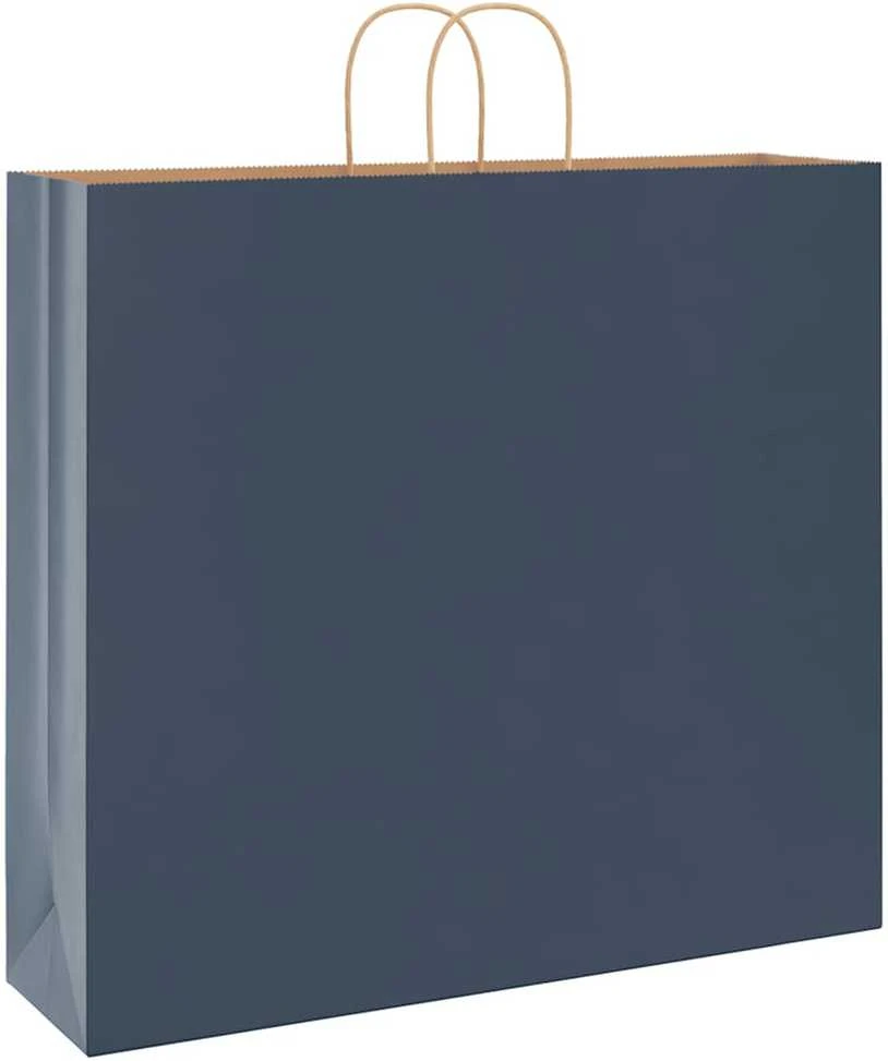 Popieriniai maišeliai 250vnt. su rankenomis, mėlynas 54x15x49cm