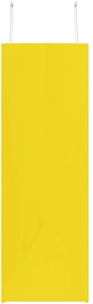 Popieriniai maišeliai 250vnt. su rankenomis geltonos 54x15x49cm