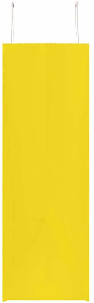 Popieriniai maišeliai 250vnt. su rankenomis geltonos 54x15x49cm