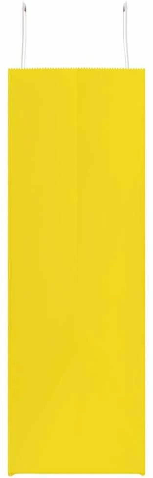 Popieriniai maišeliai 50vnt. su rankenomis, geltonos 54x15x49cm