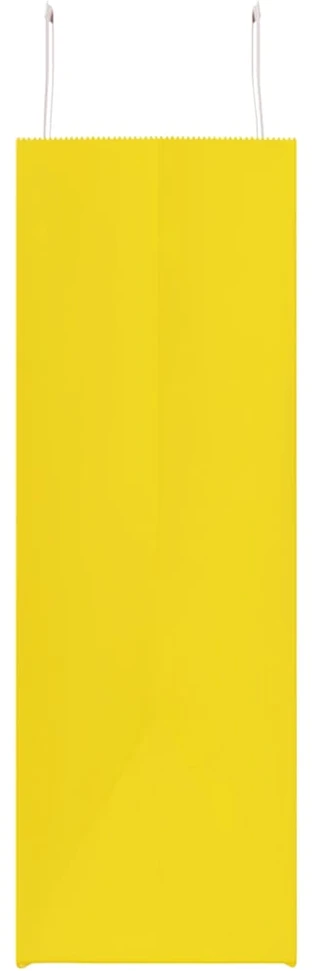 Popieriniai maišeliai 50vnt. su rankenomis, geltonos 54x15x49cm