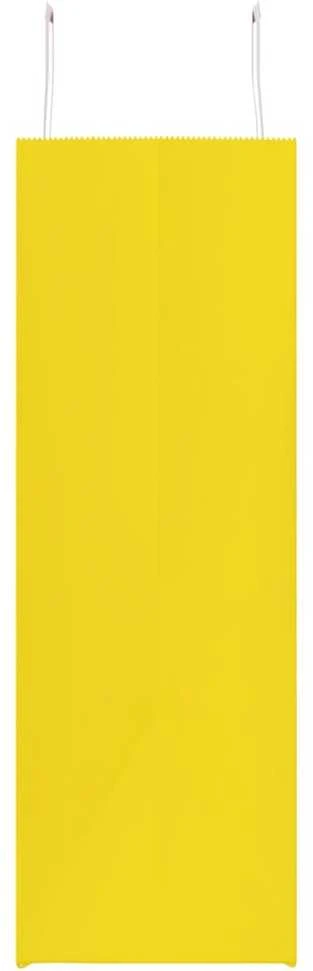 Popieriniai maišeliai 50vnt. su rankenomis, geltonos 54x15x49cm